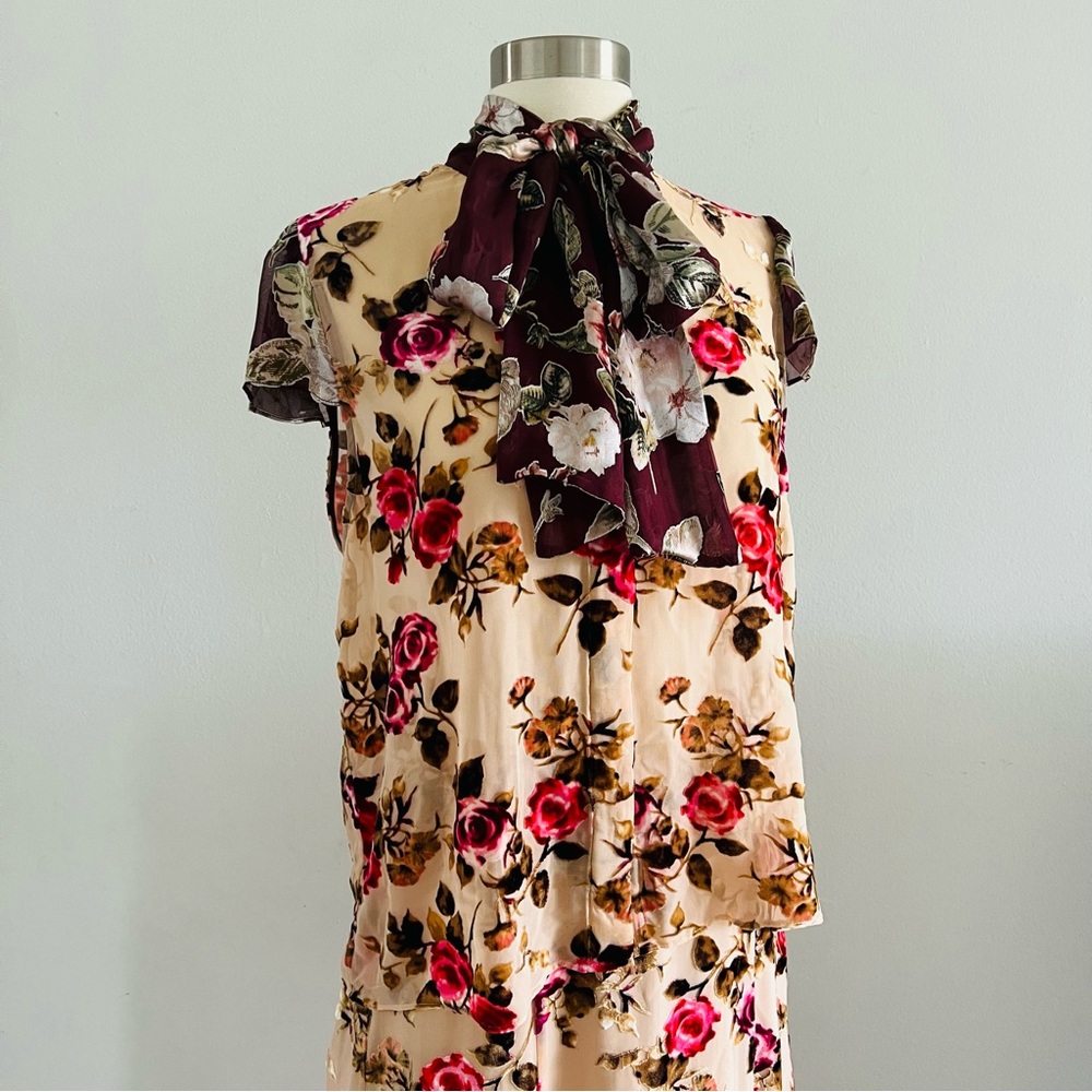 Alice & Olivia Two Piece Set Blouse Skirt Set M/8
